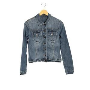 Kut from the Kloth Classic Blue‎ Denim Jean Jacket Women's Small